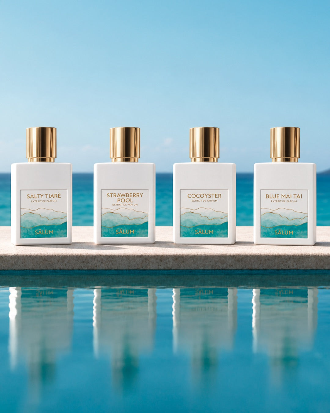Polynesian Soul di Salum: Salty Tiarè, Strawberry Pool, Cocoyster e Blue Mai Tai davanti al mare